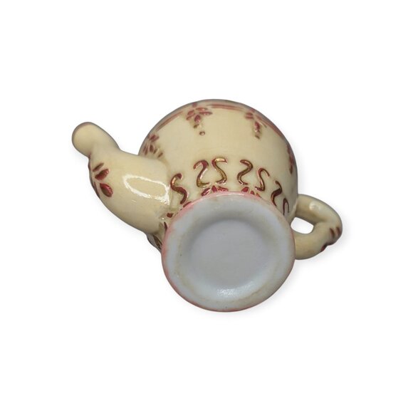 Vintage 1999 NWT A Special Place Ceramic Hinged Tea Pot Trinket Vessel w/Box 4" - Picture 8 of 13